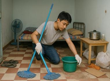 Dọn dẹp phòng trọ